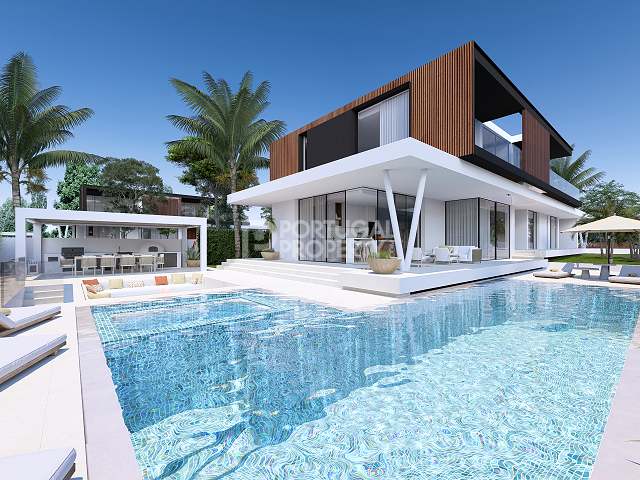Neu auf dem Markt! Außergewöhnliche Villa mit 4 Schlafzimmern im Bau - Golf- und Meerblick