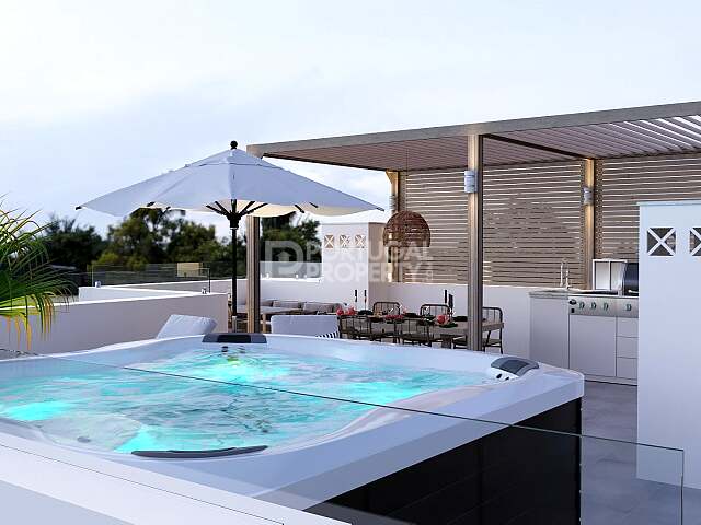 Stunning Top Floor Apartment With Roof Terrace And Jacuzzi