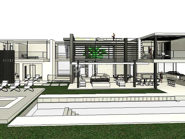 Villa moderne exclusive avec des finitions luxueuses et une vie extérieure spectaculaire