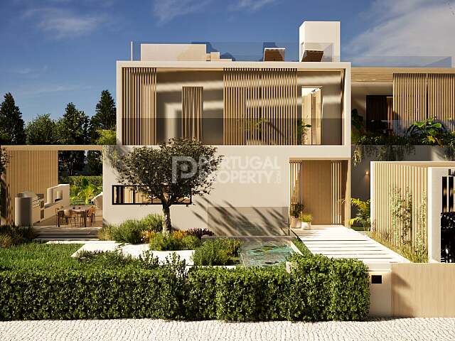 Luxusvilla im Bau, ruhige Sackgasse, Stadtrand von Vilamoura