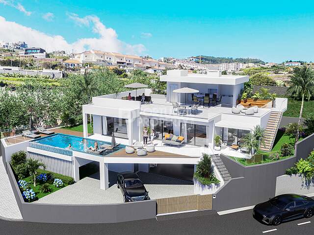 Luxusvilla im Bau mit atemberaubendem Meerblick – Cristo Rei, Caniço