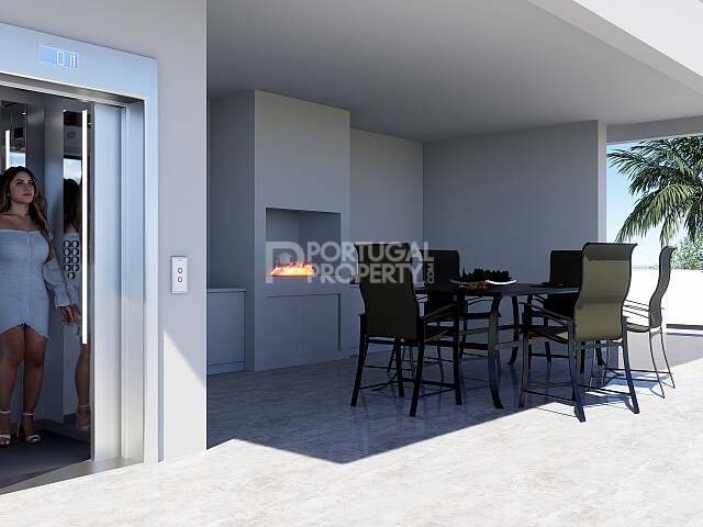 Luxusvilla im Bau mit atemberaubendem Meerblick – Cristo Rei, Caniço