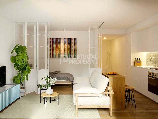 Современная однокомнатная квартира с балконом и умной планировкой