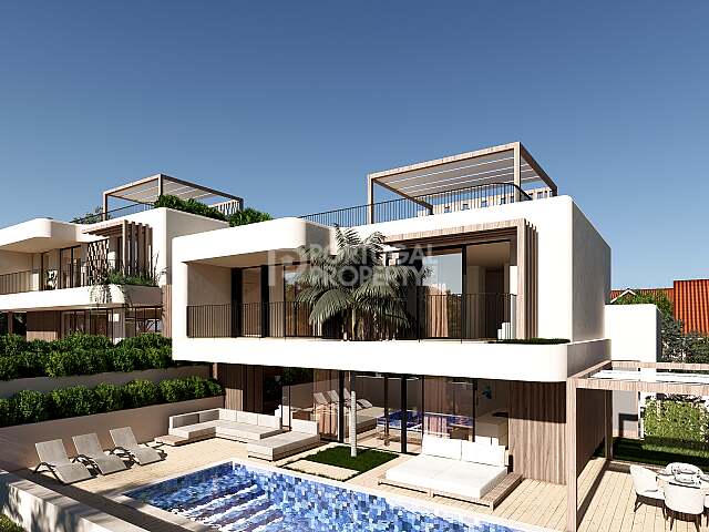 Modern 4 bedroom villas with pool on private plots in Boliqueime.